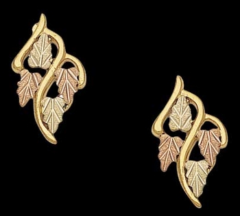 Leaf Earrings - Black Hills Gold - Landstrom's A163P