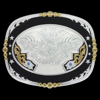 Regimental Two Tone Lettering Trophy Buckle