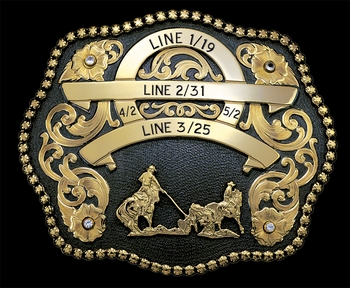 Rodeo Trophy Buckle 1953BE  |  Montana Silversmiths