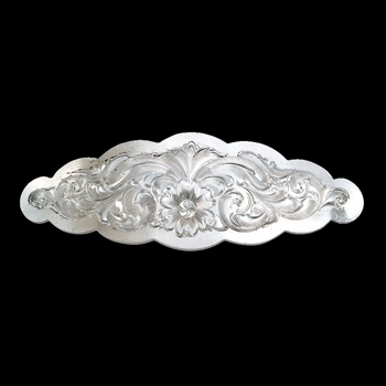 Small Scalloped Montana Silver Barrette (BA1211)