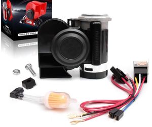 <FONT COLOR=" FF0000">*CLEARANCE ITEM*</FONT> Mazda Miata Air Horn with Compressor Snail Electric Car Horn with Wiring Harness Included