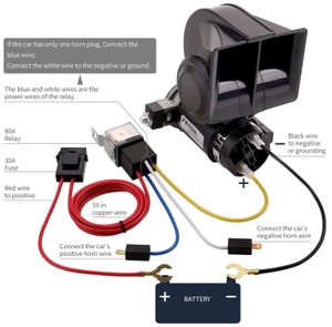 <FONT COLOR=" FF0000">*CLEARANCE ITEM*</FONT> Mazda Miata Air Horn with Compressor Snail Electric Car Horn with Wiring Harness Included