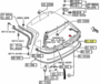 <FONT COLOR=" FF0000">*CLEARANCE ITEM*</FONT> Genuine Mazda Miata OEM Hardtop Rear Edge Protector Strip (Passenger Side Belt Moulding) 1990 2005