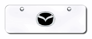 Front Small Stainless Plate With Black Teardrop