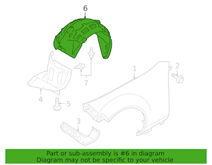 Genuine Mazda Miata OEM FENDER LINER 1990-2005
