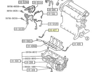 Genuine Mazda Miata OEM Oil Pan Seal 1990-2000
