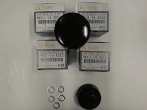 <FONT COLOR=" FF0000">*CLEARANCE ITEM*</FONT> Genuine Mazda OEM SKYACTIVE TECHNOLOGY Oil Filter Pack of 5, 5 Washers and Wrench 2016-2019+