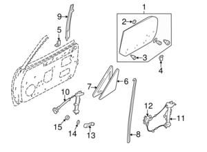<FONT COLOR=" FF0000">*CLEARANCE ITEM*</FONT> Genuine OEM Mazda Miata Small Window Weather Stripping 1990-2005