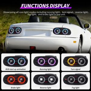 Mazda Miata LED Tail Lights With Animation 1990-1997