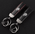 Mazda MS Carbon Fiber Texture Leather Key Chain