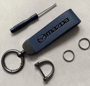 Mazda Matte Finish Leather Key Chain