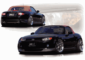 Mazda Miata Burnout Rear Bumper Skirts 2006-2008