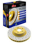 Mazda Miata Cross Drilled and Slotted Rotors -  Rear Set