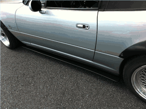 JMTBNO Glossy Black Side Skirt Extensions For 90-97 Mazda Miata MX5 (NA) – Universal Fit PU Plastic