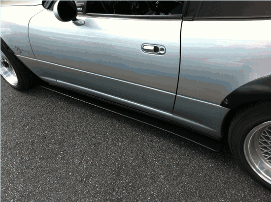 JMTBNO Gloss Black Side Skirt Extensions – For Mazda Miata MX5 NA 90-97 & Universal Fit