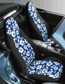 <FONT COLOR=" FF0000">*CLEARANCE ITEM*</FONT> Mazda Miata MX-5 Seat Designs Seat Covers - HAWAIIAN PATTERN FABRIC 1990-2015 <FONT COLOR=" FF0000">- SALE!</FONT> 