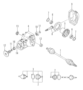 Mazda MX-5 Miata OEM AXLE ASSEMBLY 2006-2015