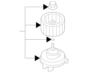 Mazda MX-5 Miata OEM BLOWER ASSEMBLY 2006-2015