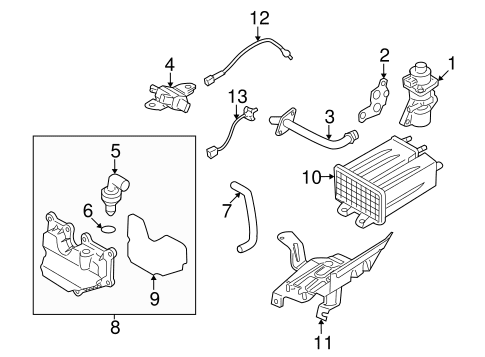 MAZDA MX-5 MIATA OEM EMISSION SYSTEM/EGR SYSTEM 2006-2014