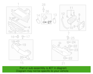 Mazda MX-5 Miata OEM MASS AIR FLOW SENSOR 2012-2015