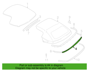 Genuine Mazda Miata OEM Center Rear Hook Plate 1990-2005