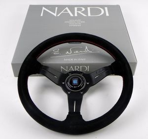 Nardi Steering Wheel - Deep Corn - 330 mm (12.99 inch) - Black Suede Leather