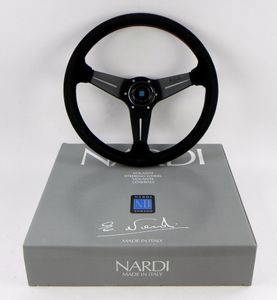 Nardi Steering Wheel - Deep Corn - 350 mm (13.78 inch) - Black Suede Leather