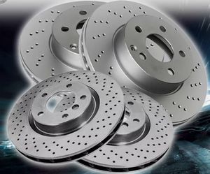 Mazda Miata With Sport-Suspension Front & Rear Cross Drilled & Slotted Rotors 2001-2005