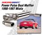 Racing Beat Mazda Miata Power Pulse Dual Outlet Muffler 1990-1997 <FONT COLOR=" FF0000">- Sale!</FONT> 