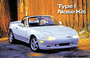 Racing Beat Type I Mazda Miata Nose Kit - 1990-1997