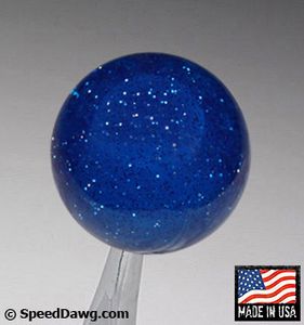 SPEED DAWG RACING Glitter Injected Transparent Blue Shift Knob