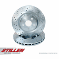 <FONT COLOR=" FF0000">*CLEARANCE ITEM*</FONT> Mazda Miata Stillen Front Cross Drilled & Slotted 1-Piece Sport Rotors 1990-1993