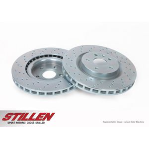 <FONT COLOR=" FF0000">*CLEARANCE ITEM*</FONT> Mazda Miata Stillen Rear Cross Drilled & Slotted 1-Piece Sport Rotors 1990-1993