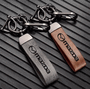 Mazda Matte Finish Leather Key Chain