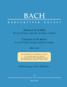 Bach Concerto in D minor for two Violins, Strings and Basso continuo D minor BWV 1043 (Barenreiter)