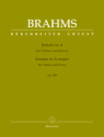 Brahms, Johannes-Sonata for Violin and Piano A major op. 100
