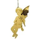 Brass Angel & Violin/Viola Christmas Tree Ornament