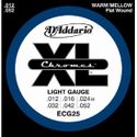 D'Addario ECG25 Chromes Flat Wound Electric Guitar Strings, Light, 12-52
