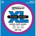 D'Addario EXL120 Nickel Wound Electric Guitar Strings, Super Light, 9-42