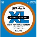 D'Addario EXL140 Nickel Wound Electric Guitar Strings, Light Top/Heavy Bottom, 10-52