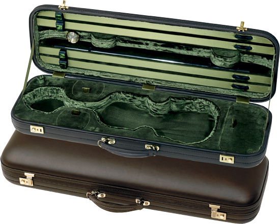 Gewa Original Jaeger Oblong Violin Case - Leather Exterior