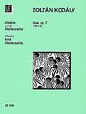 Kodaly Duo op. 7 for Violin and Cello