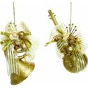 Kurt Adler Christmas Tree Ornaments Set of 2 - Violin and French Horn