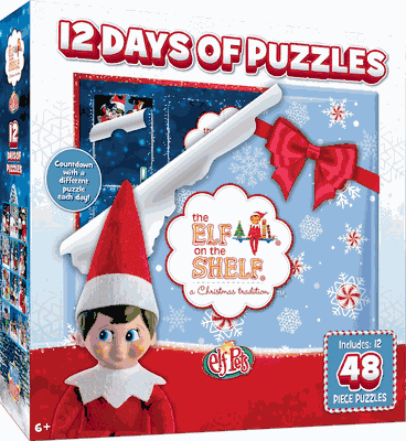12 Days of Elf on the Shelf Puzzles Advent Calendar