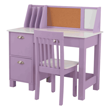 Kidkraft Study Desk with Chair - Lavender