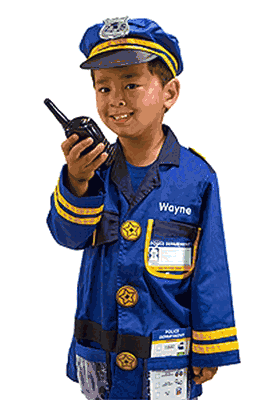 Personalized Police Office Costume Set - Melissa and Doug