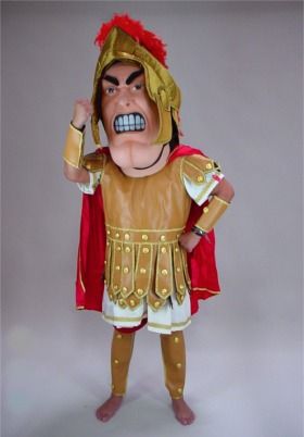 Trojan Mascot Halloween Costume|Red