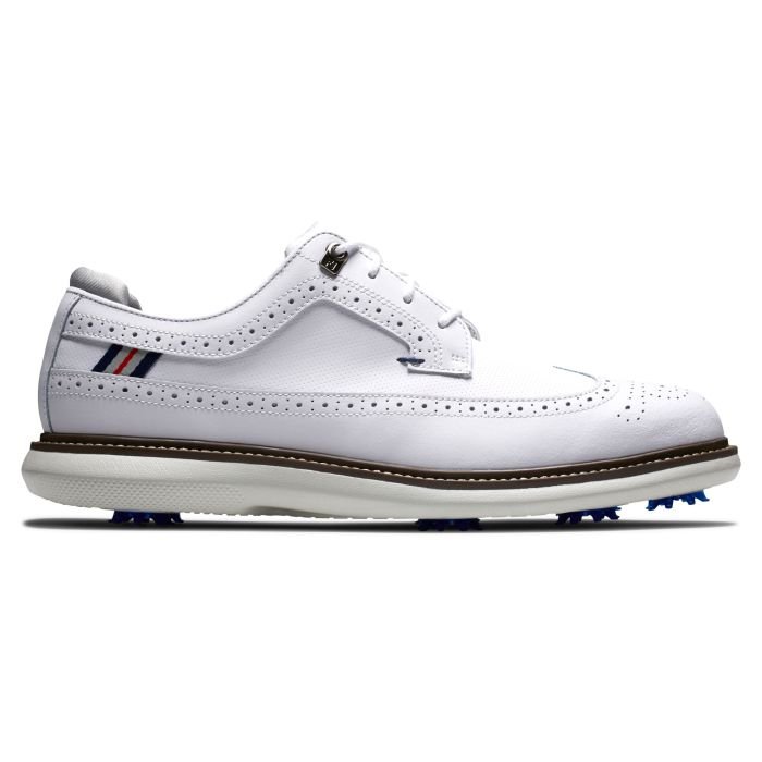 

FootJoy Men's Traditions Shoes - White/Navy/Grey, White/navy/grey-57910