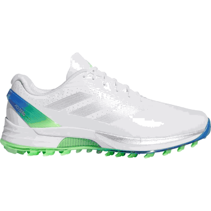 

adidas Adizero ZG Spikeless Golf Shoes - 2025 White/Silver/Lime
