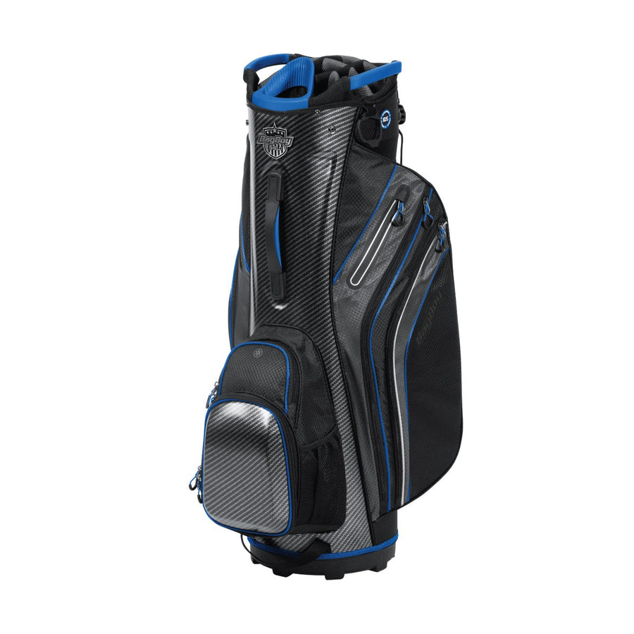 

BagBoy Shield Cart Bag - 2023, Carbonfiber/black/royal;camo/black/hunter